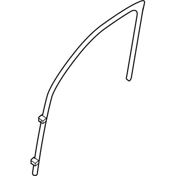 Ford 8L8Z-7821546-B Run - Door Glass