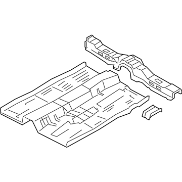 Ford YS4Z-5411135-SA Pan Assembly - Floor Front