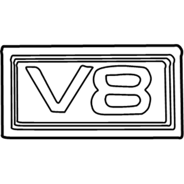 Ford F87Z-7842528-UA Name Plate - Self-Adhesive