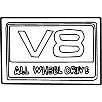 Ford F67Z-16720-AB Name Plate