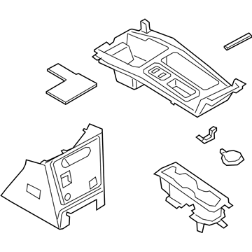 Ford LB5Z-78045A76-GC Panel Assembly - Console
