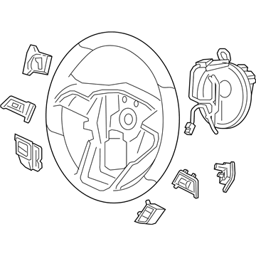 Ford GD9Z-3600-EA Steering Wheel GD9Z-3600-EA Ford Steering Wheel Illustration 1 of 1