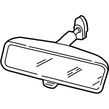 Ford 6U5Z-17700-AA Mirror Assembly - Rear View - Inner