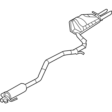 Ford 9E5Z-5230-A Muffler Assembly - Centre And Rear