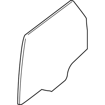 Ford 8L8Z-7825713-B Glass - Rear Door