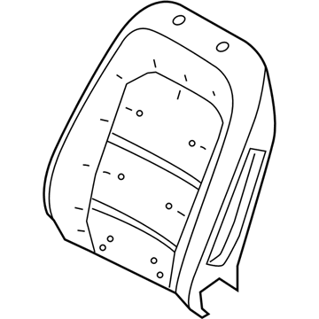 Ford LJ6Z-7864811-G Pad - Seat Back LJ6Z-7864811-G Ford Pad - Seat Back Illustration 1 of 1