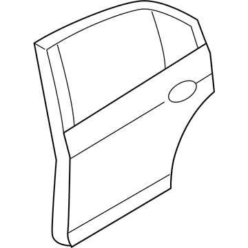 Ford BE5Z-5424631-A Door Assembly - Rear Less Hinges