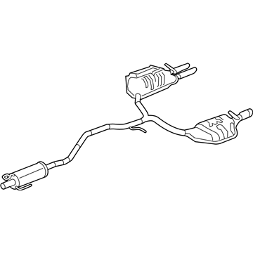 Mercury 9E5Z-5230-F Muffler Assembly - Centre And Rear