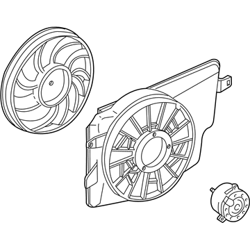 Ford 3R3Z-8C607-AA Fan And Motor Assembly
