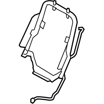 8T4Z-7861018-B Ford Seat Back Frame, Front Passenger Side Illustration 1 of 1
