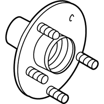 Ford 6L1Z-1104-E Hub Assembly - Wheel
