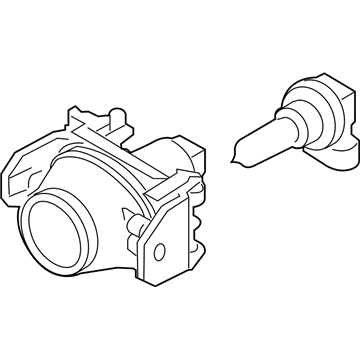 Lincoln 6E5Z-15200-A Lamp Assembly - Fog