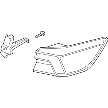 Ford PJ6Z-13404-A Lamp Assembly - Rear, Stop And Flasher