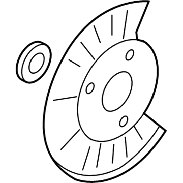 Ford F-350 Super Duty Backing Plate - 8C3Z-2K005-A