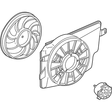 Ford 3R3Z-8C607-A Motor And Fan Assembly - Engine Cooling