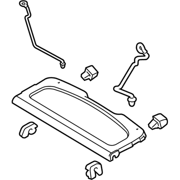 Ford AE8Z-5846668-AB Panel Assembly - Rear Package Tray