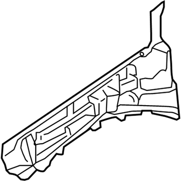 Ford K2GZ-16054-A Outer Rail, Front Passenger Side K2GZ-16054-A Ford Outer Rail, Front Passenger Side Illustration 1 of 1