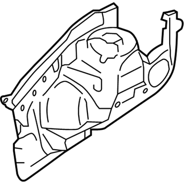 Ford F2GZ-5802020-C Apron Panel, Passenger Side F2GZ-5802020-C Ford Apron Panel, Passenger Side Illustration 1 of 1