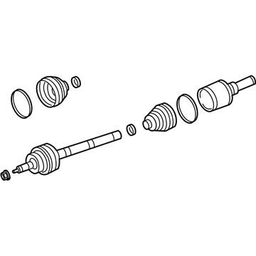 Ford AL1Z-3A427-B Shaft - Front Axle