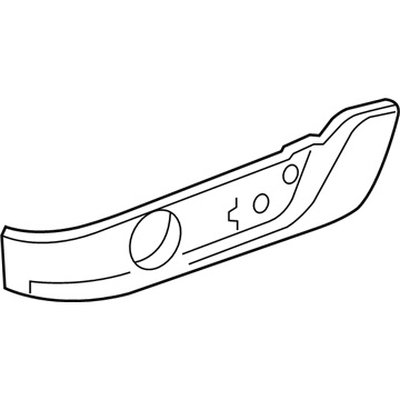 Ford BR3Z-7662186-AA Valance Panel, Black, Passenger Side BR3Z-7662186-AA Ford Valance Panel, Black, Passenger Side Illustration 1 of 1