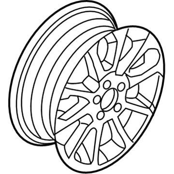 Ford 7A2Z-1007-A Wheel Assembly