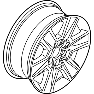 FL3Z-1007-C Ford Wheel, Alloy Illustration 1 of 1