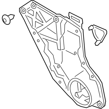 Lincoln LC5Z-5827009-B Regulator - Window - Less Motor
