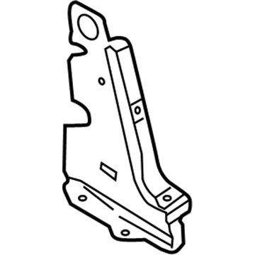 9L3Z-15200A21-A Ford Strut Bar Cover, Driver Side Illustration 1 of 1