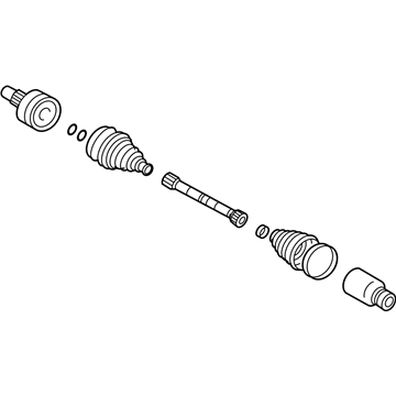 Ford 5L8Z-3A428-DB Shaft - Front Axle