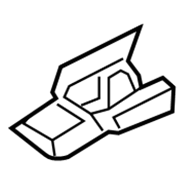 Ford GD9Z-5461748-AAB Track Cover, Front Passenger Side GD9Z-5461748-AAB Ford Track Cover, Front Passenger Side Illustration 1 of 1