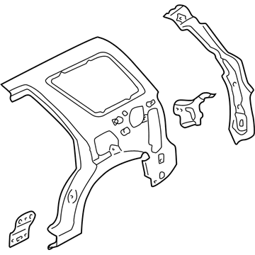 Ford 5L8Z-7827864-AA Panel Assembly - Rear Quarter