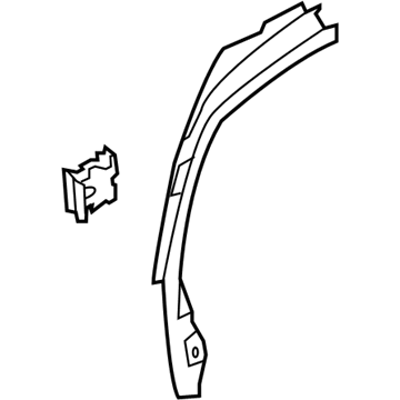 Ford CV6Z-5451752-AA Upper Trim, Front Passenger Side CV6Z-5451752-AA Ford Upper Trim, Front Passenger Side Illustration 1 of 1