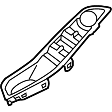 Ford CV6Z-14524-AA Switch Bezel, Front Passenger Side CV6Z-14524-AA Ford Switch Bezel, Front Passenger Side Illustration 1 of 1