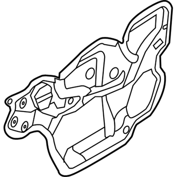 Ford CM5Z-58237A04-C Water Shield, Front Passenger Side CM5Z-58237A04-C Ford Water Shield, Front Passenger Side Illustration 1 of 1
