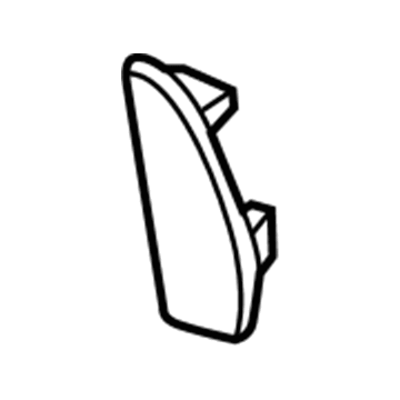 Ford CV6Z-58237W24-AB Door Trim Panel Cap, Gray, Passenger Side CV6Z-58237W24-AB Ford Door Trim Panel Cap, Gray, Passenger Side Illustration 1 of 1