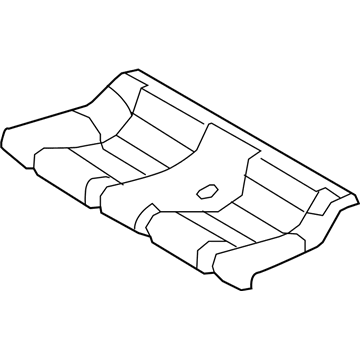 Ford 6R3Z-7663804-AC Cover Assembly - Rear Seat
