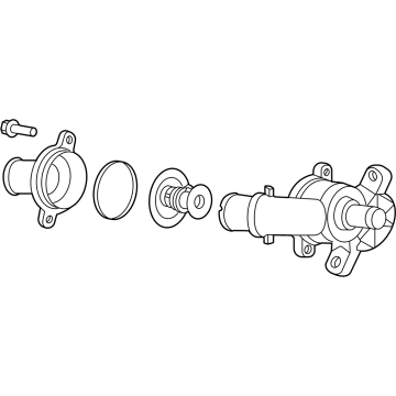 Ford LX6Z-8A586-B Connection Water Outlet