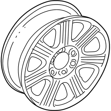 Lincoln 5L7Z-1007-BA Wheel Assembly