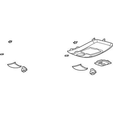 Mercury 3L2Z-78519A70-BAC Console Assembly - Overhead