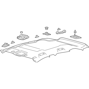 Ford EJ7Z-7851916-JA Headliner EJ7Z-7851916-JA Ford Headliner Illustration 1 of 1