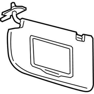 Ford EJ7Z-7804104-AB Visor, Passenger Side EJ7Z-7804104-AB Ford Visor, Passenger Side Illustration 1 of 1