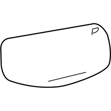 Ford 8A4Z-17K707-A Glass Assembly - Rear View Outer Mirror