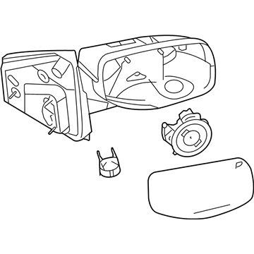 Ford 8F9Z-17682-A Mirror Assembly - Rear View Outer