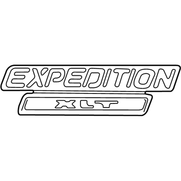 Ford F75Z-16720-AB Name Plate - Self Adhesive