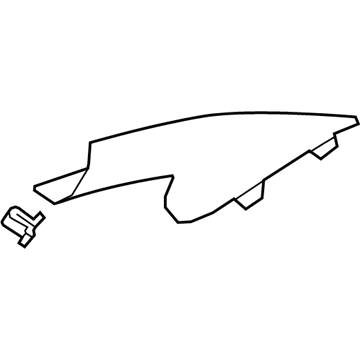 Lincoln BA1Z-7803598-AA Moulding - Windshield