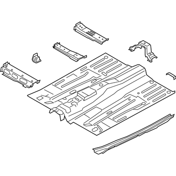 Ford DV6Z-1711135-D Pan Assembly - Floor Front