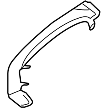 Ford GD9Z-19E630-A Defroster Duct, Driver Side GD9Z-19E630-A Ford Defroster Duct, Driver Side Illustration 1 of 1