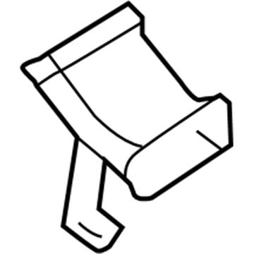 Ford GD9Z-19D809-A Lower Duct GD9Z-19D809-A Ford Lower Duct Illustration 1 of 1
