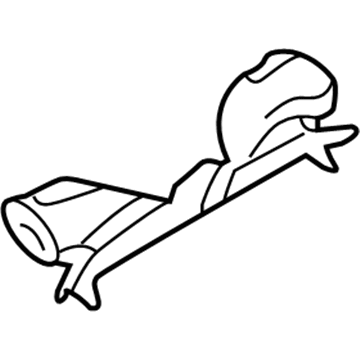 Ford GD9Z-19E630-C Center Duct GD9Z-19E630-C Ford Center Duct Illustration 1 of 1