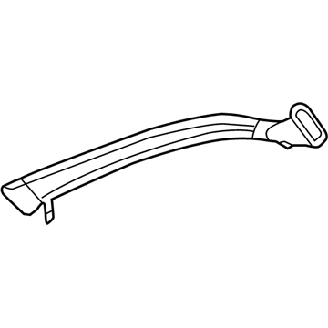 Ford GD9Z-19E630-B Defroster Duct, Passenger Side GD9Z-19E630-B Ford Defroster Duct, Passenger Side Illustration 1 of 1